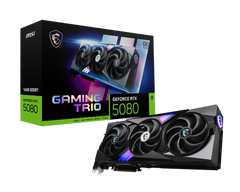 Tarjeta de Video MSI GeForce RTX 5080 Gaming Trio OC | 16GB GDDR7 | Blackwell | PCIe 5.0 | TORX Fan 5.0 | Negra