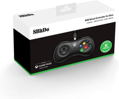 Control Cableado de 6 Botones| 8BitDo M30| Xbox y PC | Negro (Modelo 82DA)