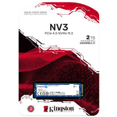 Almacenamiento KINGSTON NV3 - 2TB - M.2 2280 - NVMe PCIe 4.0 x4