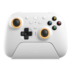 Control Inalámbrico 8BitDo Ultimate 2 Wireless| SteamOS y PC| Base de Carga – Blanco (Modelo 81HE)