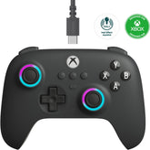 Control Cableado 8BitDo Ultimate C Wired |Xbox y PC con Iluminación RGB | Negro (Modelo 82CF)