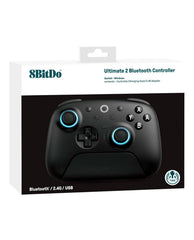 Control Inalámbrico 8BitDo Ultimate 2| Bluetooth| Nintendo Switch y PC |Negro (Modelo 80ND)