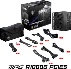 Fuente de Poder MSI MPG A1000G PCIE 5