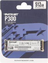Disco SSD Patriot P300 M.2 PCIe Gen 3 x4 de 512 GB