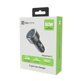 Cargador de Auto KlipXtreme KCC-060 | 60W Total | USB-C Power Delivery