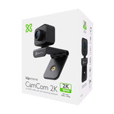 Cámara Web KlipXtreme CamCom KWC-750 | 2K QHD | Micrófono HD | Gran Angular 80°