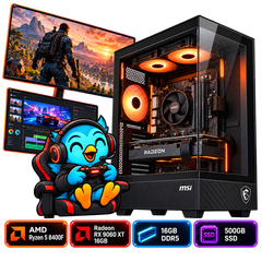 PC Smart Build Performance RX 9060 XT | Ryzen 5 8400F | RX 9060 XT 16GB | 16GB DDR5 | 500GB SSD