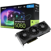 Tarjeta de Video PNY GeForce RTX 5060 ARGB EPIC-X RGB OC | 8GB GDDR7 | PCIe 5.0 | Triple Fan | Negro