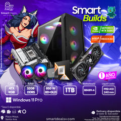 PC Smart Builds | Ryzen 7 9800X3D | RTX 5080 | RAM 32GB DDR5 | M.2 1TB | 850W Gold