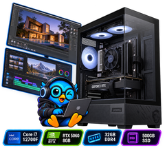 PC Smart Build Creator RTX 5060 Intel | Intel Core i7 12700F | RTX 5060 8GB | 32GB DDR4 | 500GB SSD