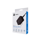 Adaptador de Corriente GaN Xtech XTC-230 | 65W | USB-C | Carga Rápida | Cable 1.8m