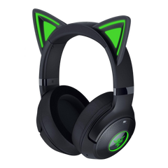 Audifono Gaming Razer Kraken Kitty V2 BT | Inalambrico Bluetooth | Orejas de Gatito RGB | Negro