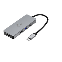 Adaptador multipuerto 5 en 1 Xtech con conexión USB-C | XTC-564
