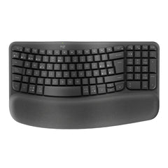 Teclado Ergonómico Logitech Wave Keys | Español | Inalámbrico | Grafito