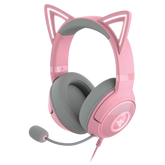 Audifono Gaming Razer Kraken Kitty V2 | Cableado USB | Orejas de Gatito RGB | Quartz Rosa