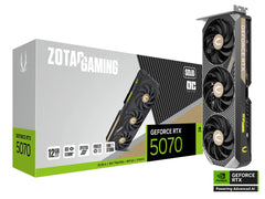 Tarjeta Gráfica ZOTAC GAMING | RTX 5070 SOLID OC | 12GB GDDR7 | PCIe 5.0