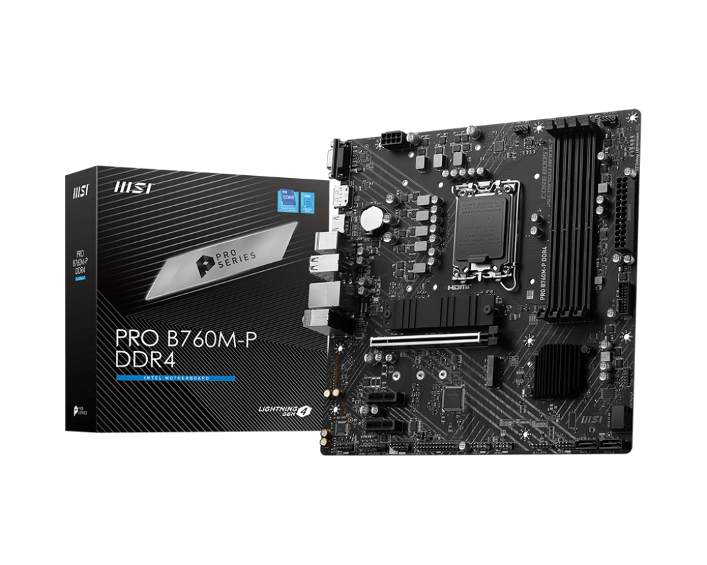 MSI PRO B760M-P LGA1700 | 4x DDR5 | 2x M.2 PCIe 4.0 | Micro ATX