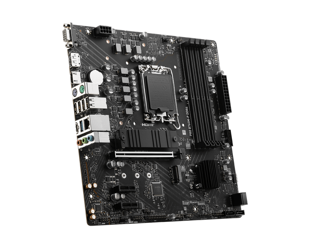 MSI PRO B760M-P LGA1700 | 4x DDR5 | 2x M.2 PCIe 4.0 | Micro ATX