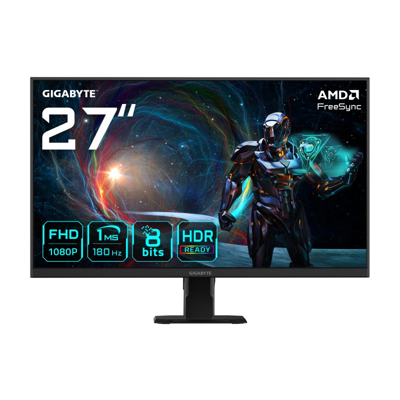 Monitor Gaming Gigabyte GS27FA | 27" LED SS-IPS | FullHD | 180Hz | 1ms | FreeSync