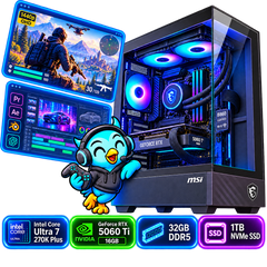 PC Smart Build Creator RTX 5060 Ti | Core Ultra 7 270K Plus | RTX 5060 Ti 16GB | 32GB DDR5 | 1TB SSD