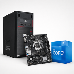 PC Smart Build Esencial | Intel Core i5-12400 12va Gen | Intel UHD 730 | 16GB DDR4 | 500GB SSD SATA | Micro-Tower |
