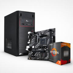 PC Smart Build Esencial | AMD Ryzen 7 5700G | Gráficos Radeon Integrados | 16GB DDR4 | 500GB SSD NVMe | Micro-Tower |