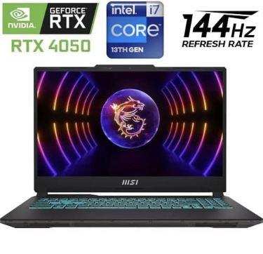 Laptop Gaming MSI Cyborg 15 i7 RTX 4050 Translucent Black