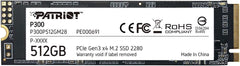 Disco SSD Patriot P300 M.2 PCIe Gen 3 x4 de 512 GB