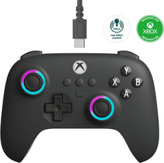 Control Cableado 8BitDo Ultimate C Wired |Xbox y PC con Iluminación RGB | Negro (Modelo 82CF)