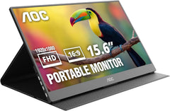 Monitor Portátil AOC |15.6" FHD – IPS | USB-C | Mini-HDMI (Modelo 16T20)