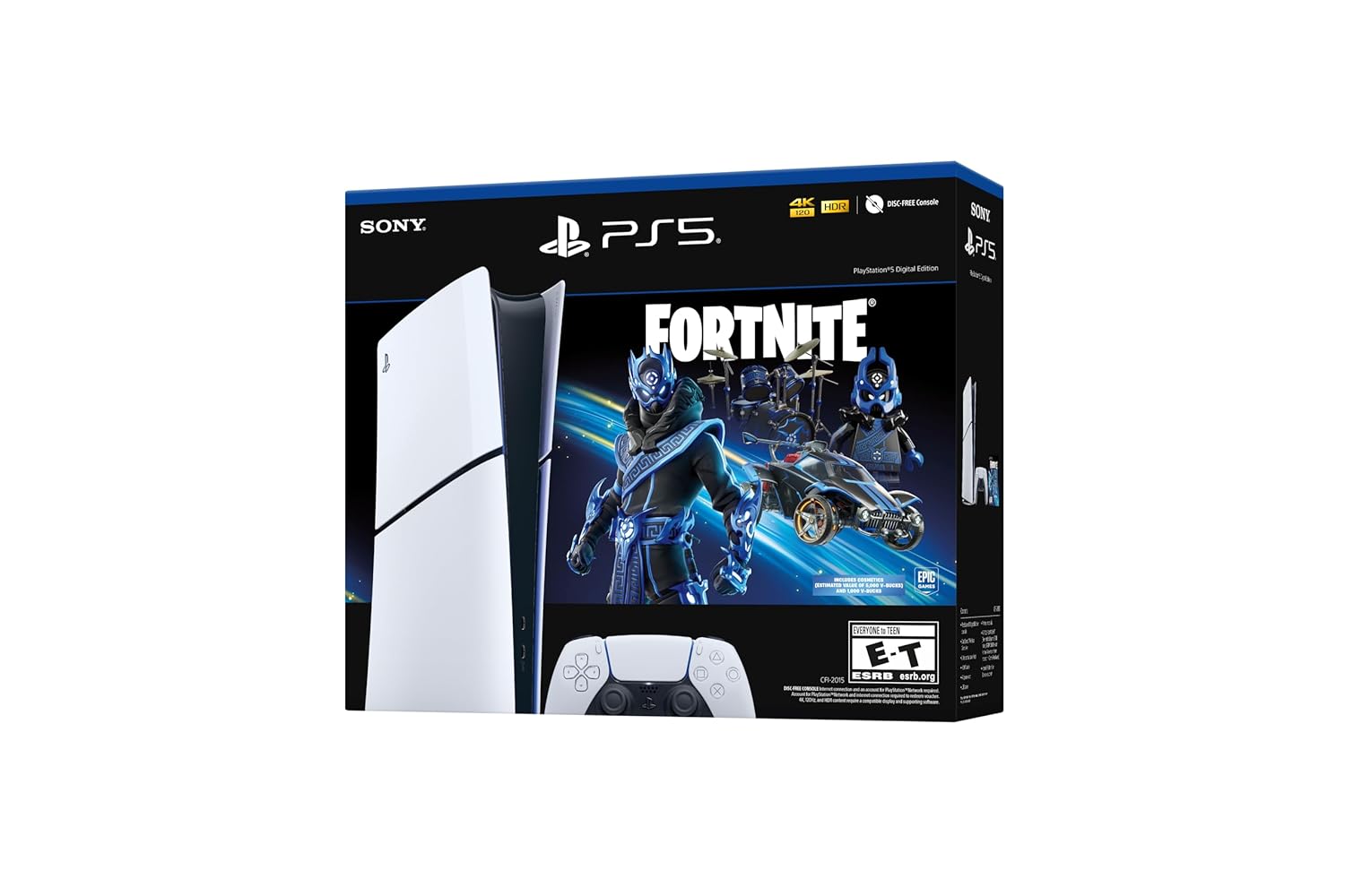 Consola PS5 Digital | Fortnite Cobalt Star Bundle (Slim Digital Edition)