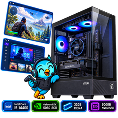 PC Smart Build Performance RTX 5060 Intel | Core i5-14400 | RTX 5060 8GB | 32GB DDR4 | 500GB SSD