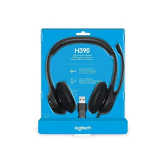 Headset Logitech H390 | USB-A | Micrófono | Negro
