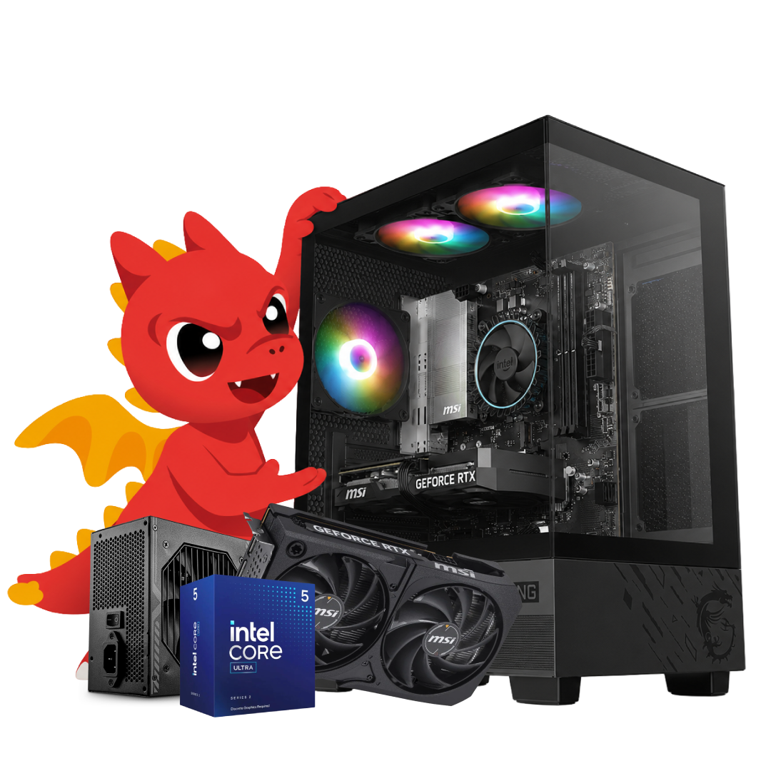 PC Gaming Smart Builds ID_U5_5060 | Intel Core Ultra 5 225 | GeForce RTX 5060 | 16GB DDR5 | 500GB SSD