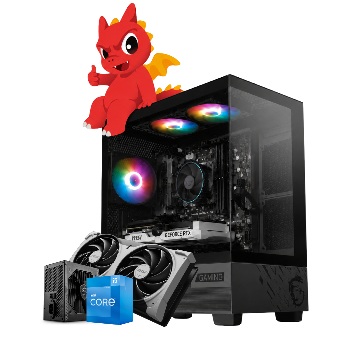 PC Gaming Smart Builds ID_i5_5050 | Intel Core i5-14400F | GeForce RTX 5050 | 16GB RAM | 500GB SSD