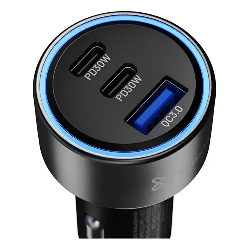 Cargador de Auto KlipXtreme KCC-060 | 60W Total | USB-C Power Delivery