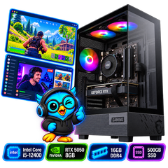 PC Smart Build Play RTX 5050 Intel | Core i5-12400 | RTX 5050 8GB | 16GB DDR4 | 500GB SSD