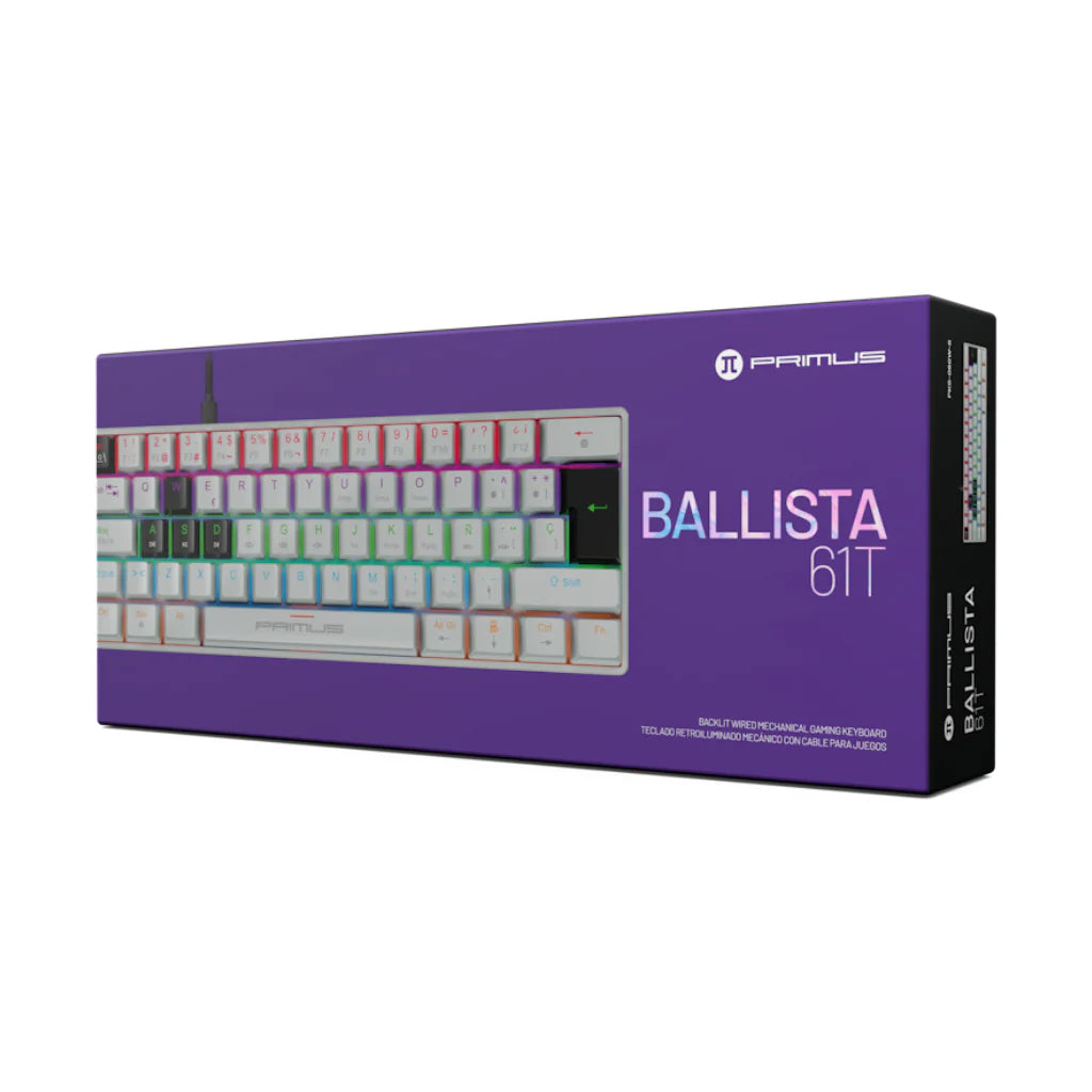 Teclado Cableado Primus BALLISTA61T | PKS-060W-S | Blanco