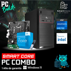 PC Smart CORE | Intel i3-14100, UHD 730, RAM 16GB DDR4, M.2 250GB, 600W