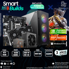 PC Smart Builds Ryzen 5 8600G | RTX 5060 | RAM 16GB DDR5 | SSD 500GB | Windows 11 Pro