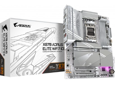 Tarjeta Madre Gigabyte X870 AORUS ELITE WIFI7 ICE | AM5 | AMD X870 | DDR5 | ATX
