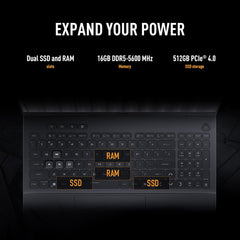 ASUS TUF Gaming F16 FX608JH-SS53 vista posterior