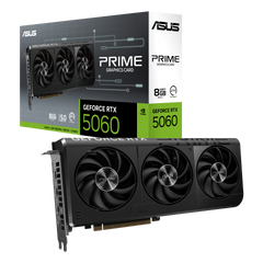 Tarjeta de Video ASUS Prime GeForce RTX 5060 OC Edition | 8GB GDDR7 | Blackwell | PCIe 5.0 | Triple Fan