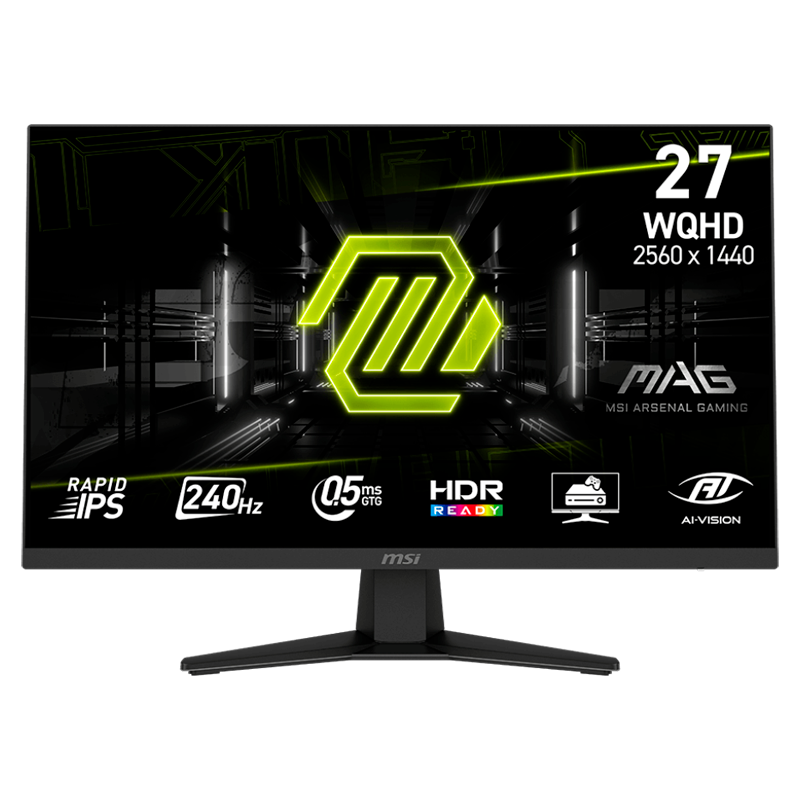 Monitor MSI MAG 274QF X24 | 27" QHD IPS | 240Hz | 0.5ms | Adaptive-Sync | Negro