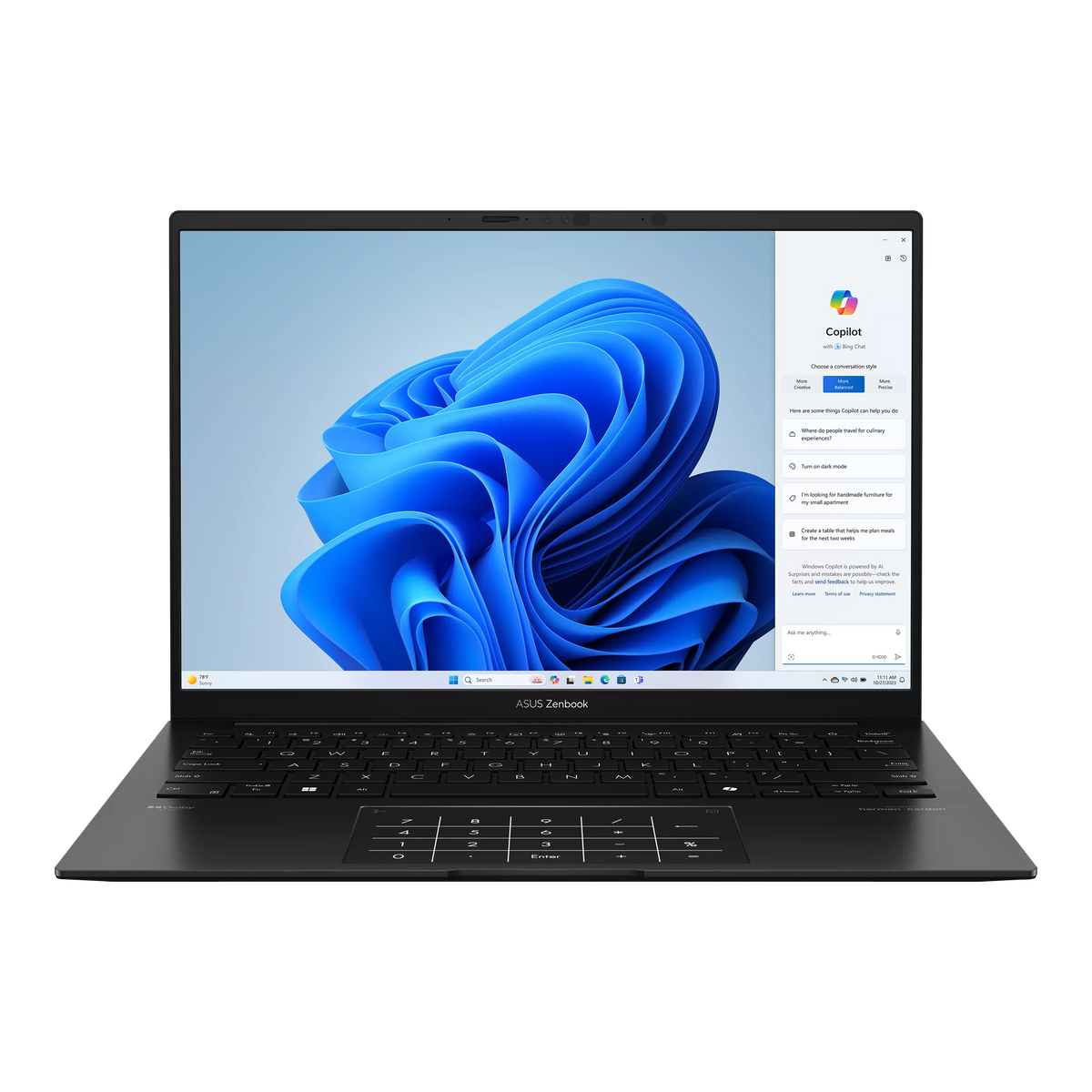 Laptop ASUS Zenbook 14 OLED  | AMD Ryzen AI 7 350 |  32GB LPDDR5X | 1TB | Windows 11 Pro