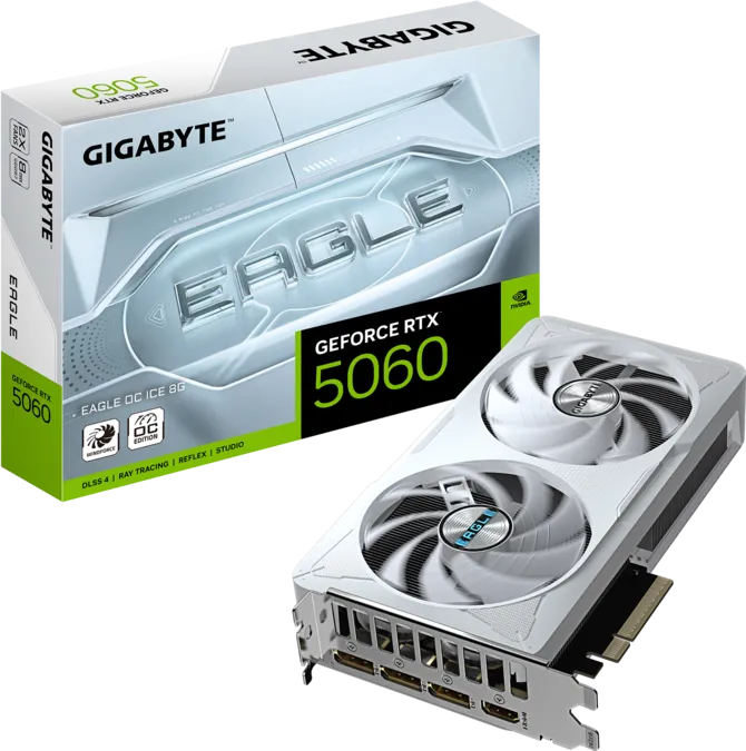 Gigabyte GeForce RTX 5060 EAGLE OC ICE 8GB blanca