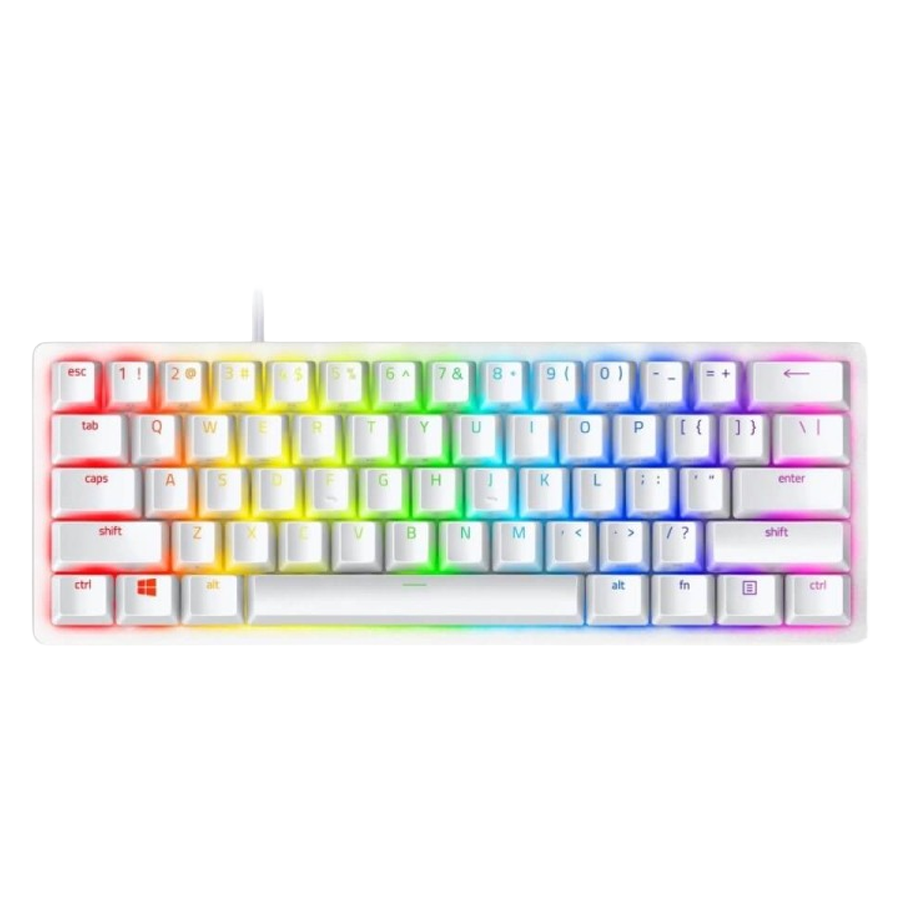 Teclado Gaming Razer Huntsman Mini Mercury 60% | Switch Optico Clicky | RGB Chroma | Blanco
