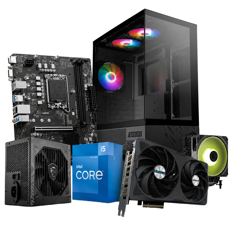 PC Gaming Smart Builds ID_i5_5060Ti | Intel Core i5-14400F | GeForce RTX 5060 Ti | 32GB RAM | 500GB SSD