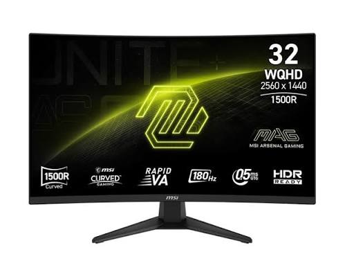 Monitor MSI MAG 321CQF E18 | 31.5” QHD | VA Curvo | 180Hz | 0.5ms | Adaptive-Sync | Negro
