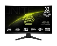 Monitor MSI MAG 321CQF E18 | 31.5” QHD | VA Curvo | 180Hz | 0.5ms | Adaptive-Sync | Negro